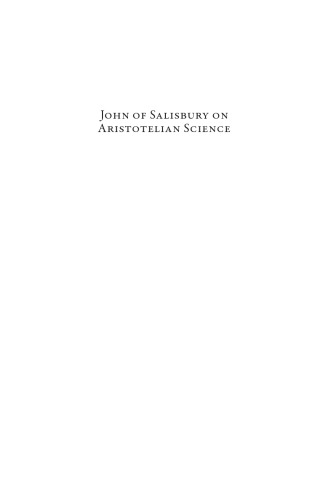 John of Salisbury on Aristotelian Science