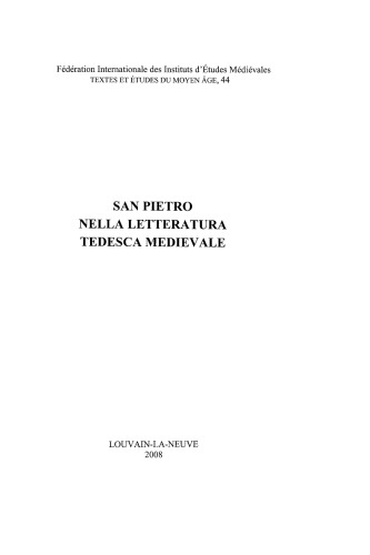 San Pietro nella letteratura tedesca medievale.