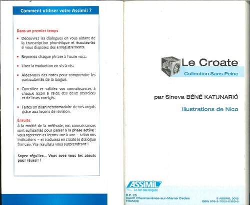 Assimil Le Croate - Croatian for French speakers book