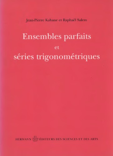 Ensembles parfaits et séries trigonométriques