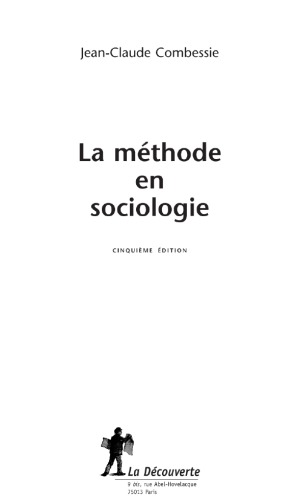 La méthode en sociologie