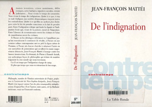 De l'indignation : essai