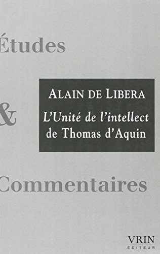 L'Unite de L'Intellect de Thomas D'Aquin