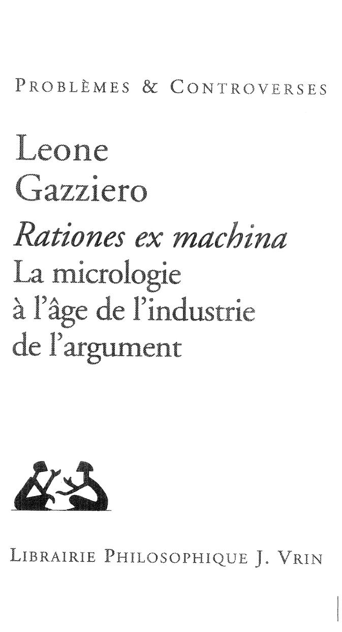 Rationes Ex Machina