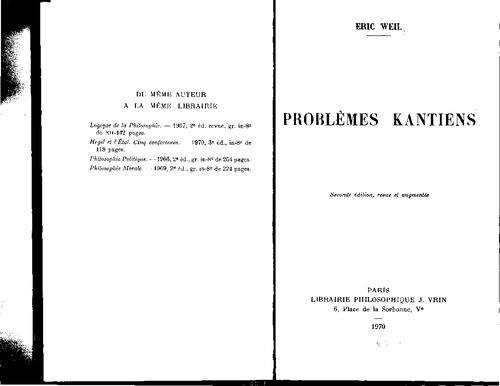 Problemes Kantiens