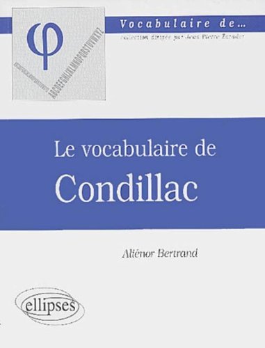 Le vocabulaire de Condillac