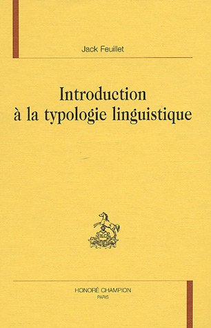 Introduction à la typologie linguistique