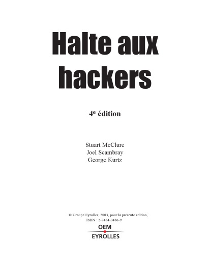 Halte aux hackers