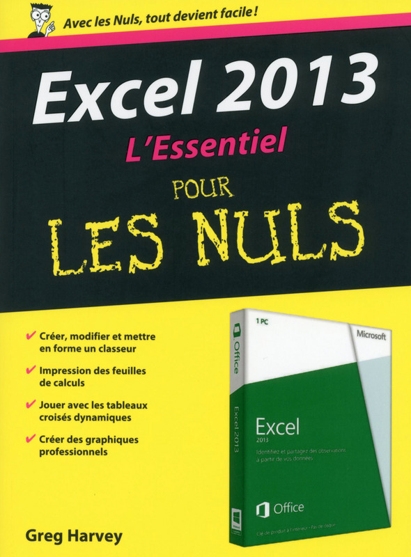 Excel 2013, l'essentiel pour les nuls