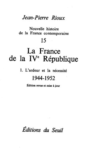 Nouvelle histoire de la France contemporaine