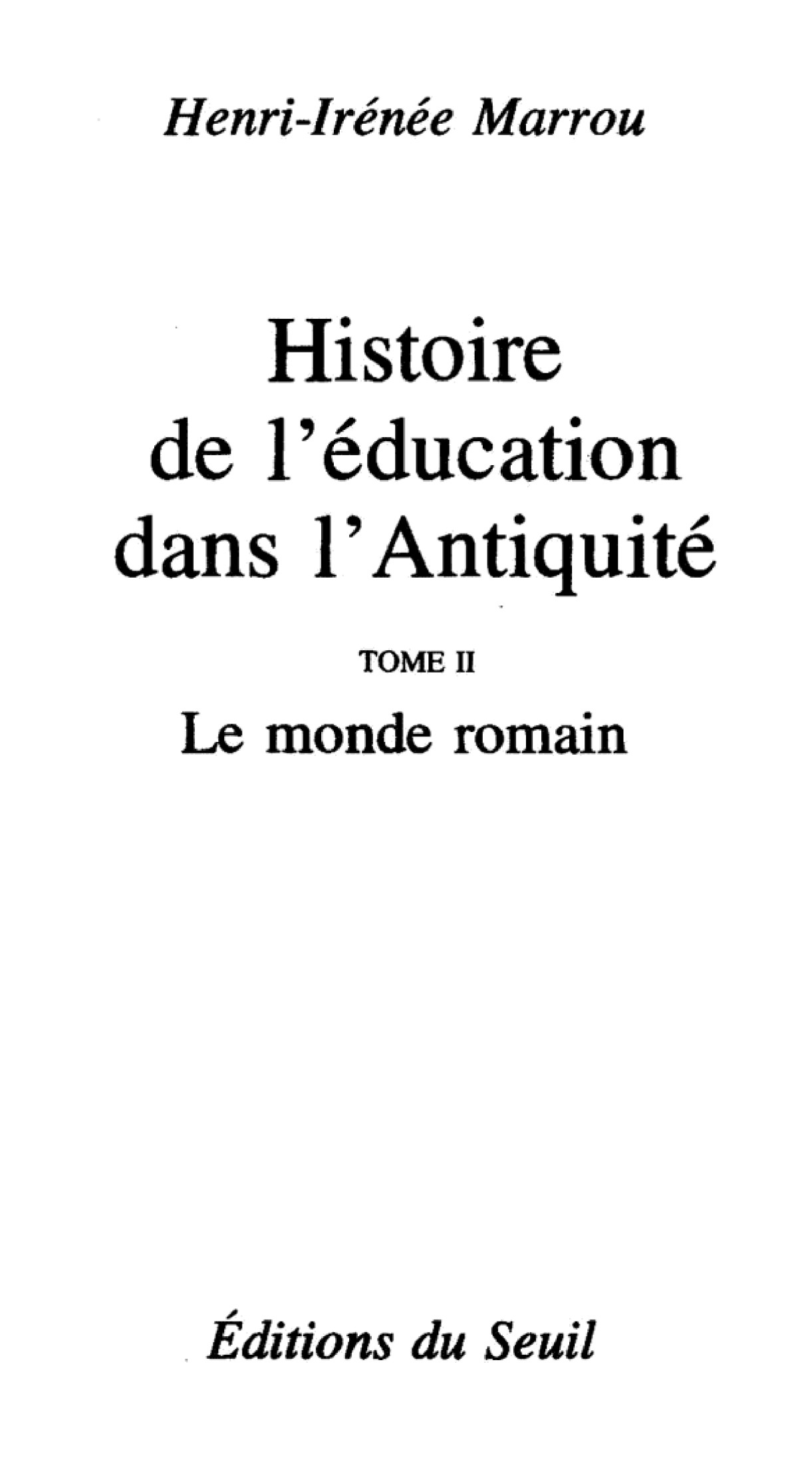 Histoire de l'éducation dans l'Antiquité