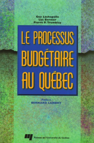 Processus Budgetaire Au Quebec