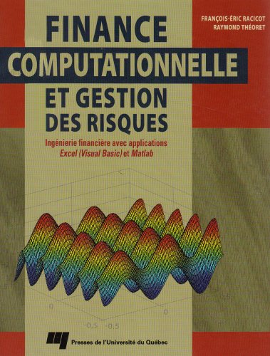 Finance computationnelle et gestion des risques : ingénierie financière avec applications Excel (Visual Basic) et Matlab