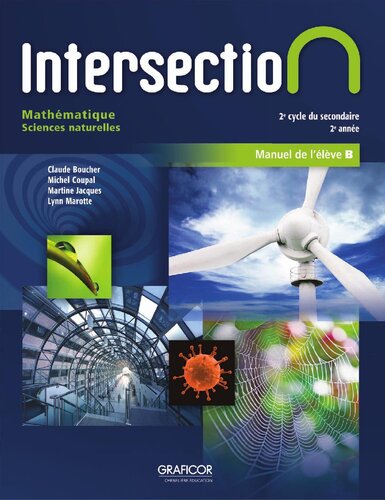 Intersection : mathématique : sciences naturelles : 2e cycle du secondaire, 2e année