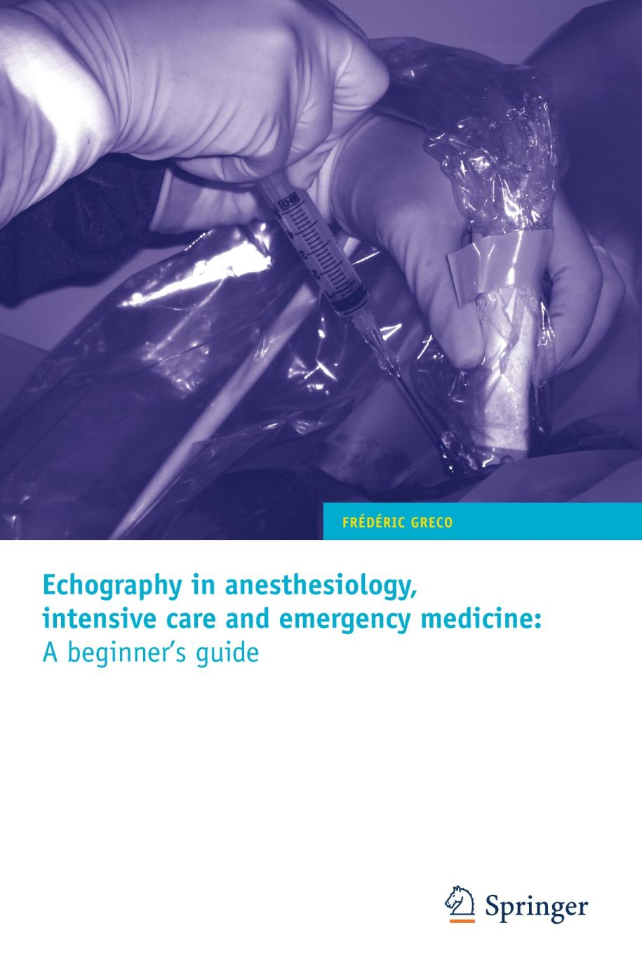 Echography in Anesthesiology