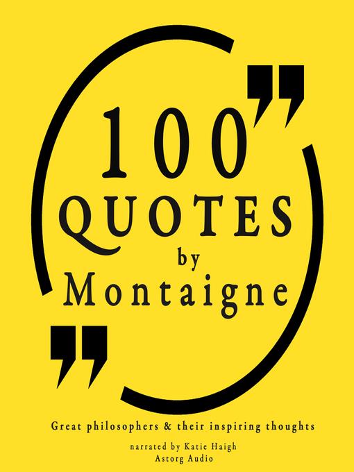 100 Quotes by Michel de Montaigne