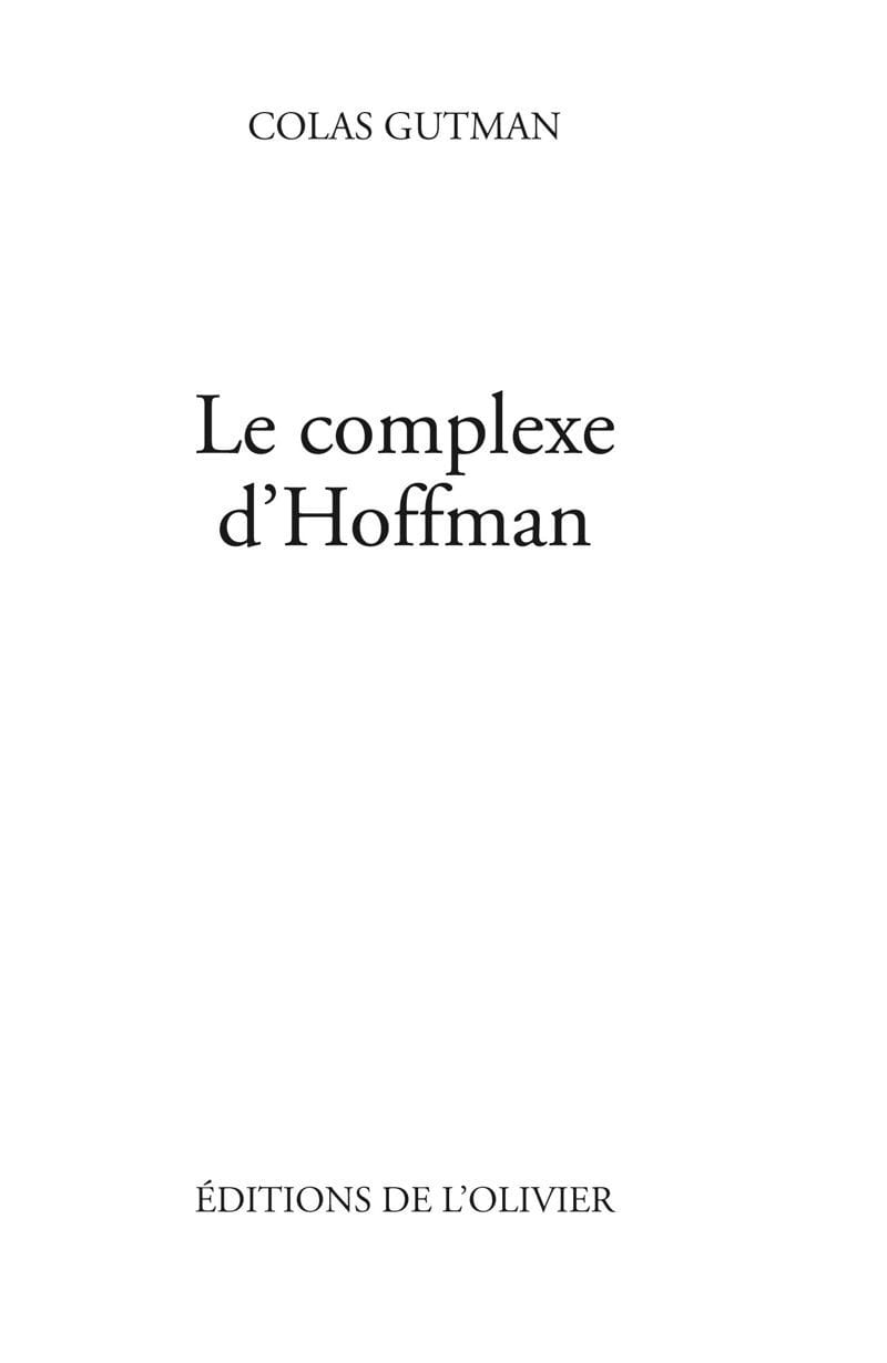 Le complexe d'Hoffman