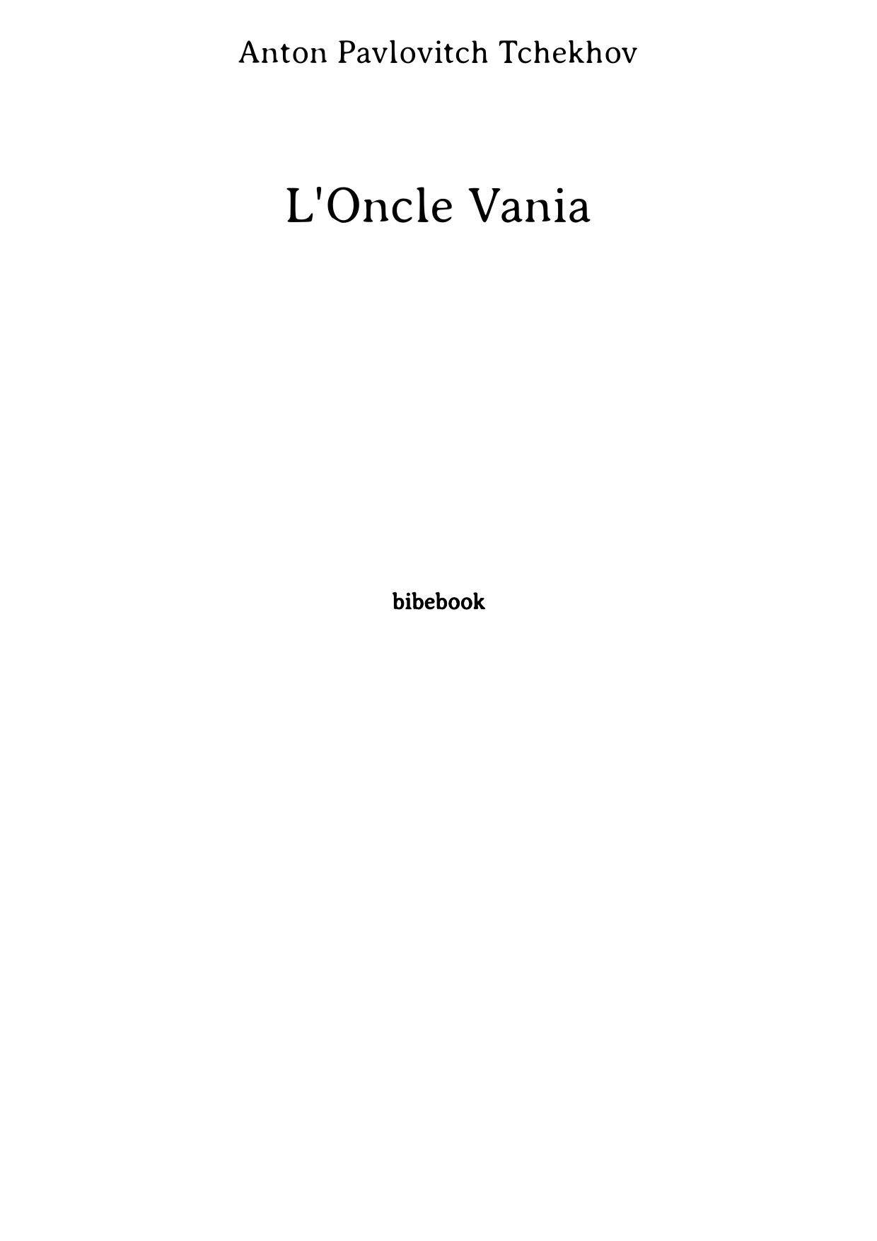 L'Oncle Vania