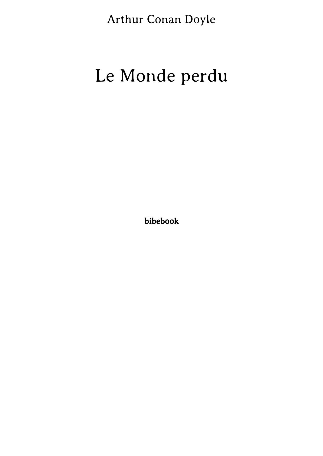 Le Monde perdu