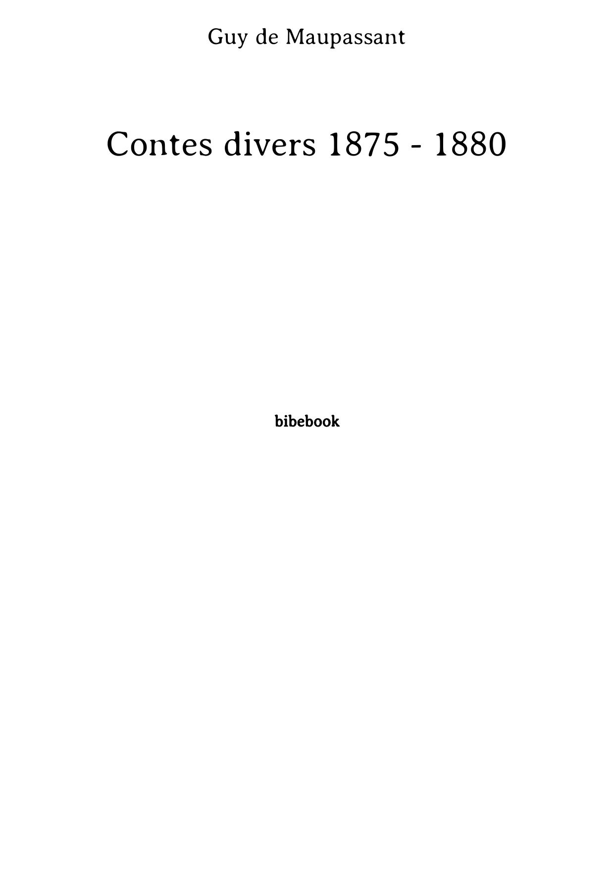 Contest divers 1875 - 1880