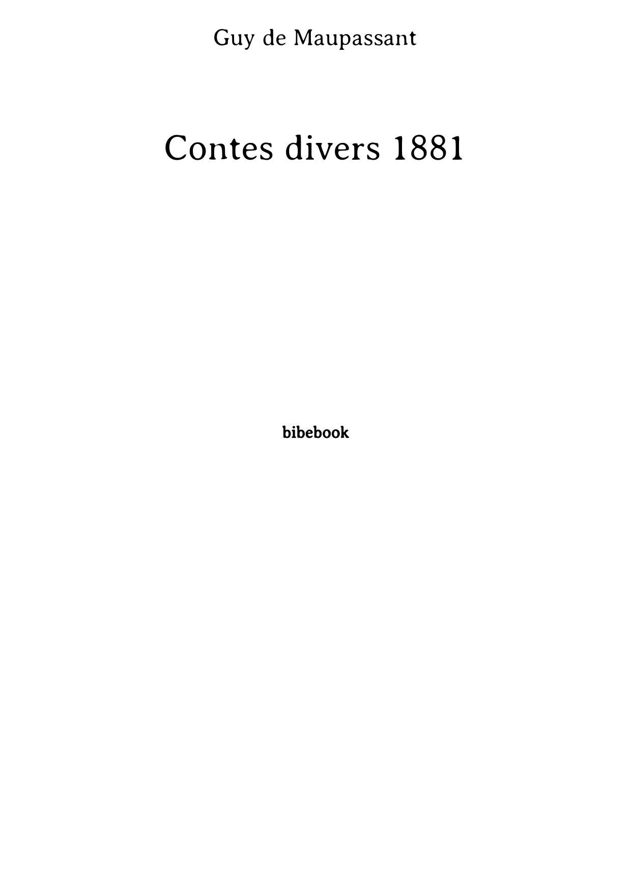 Contes divers 1881