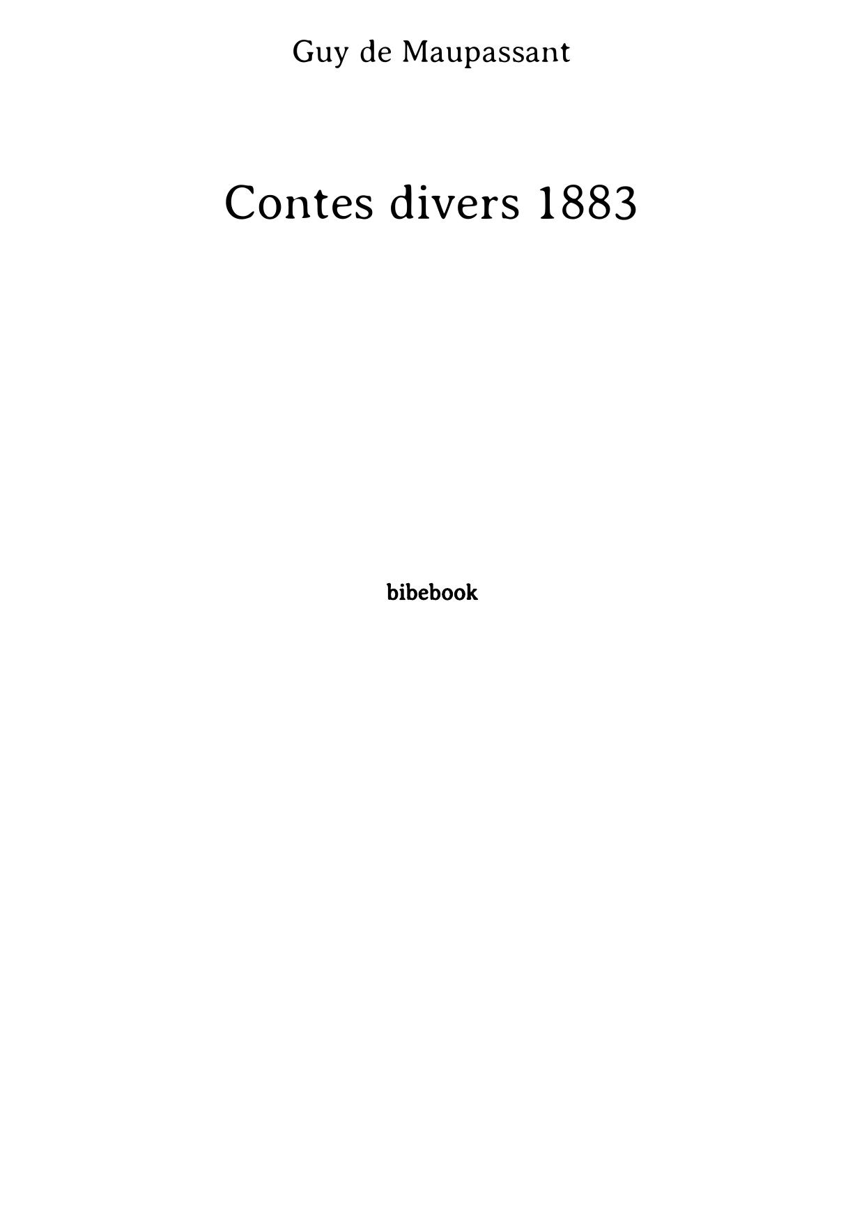 Contes divers 1883