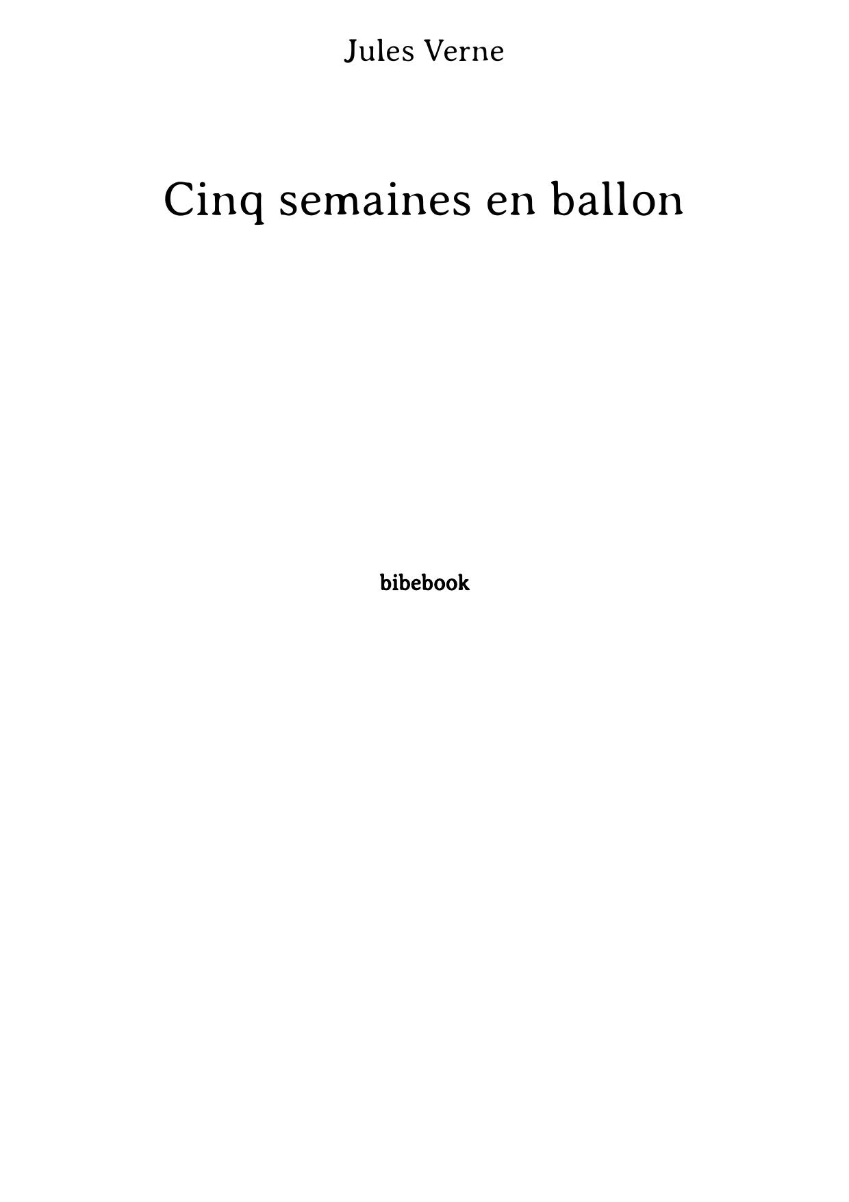 Cinq semaines en ballon