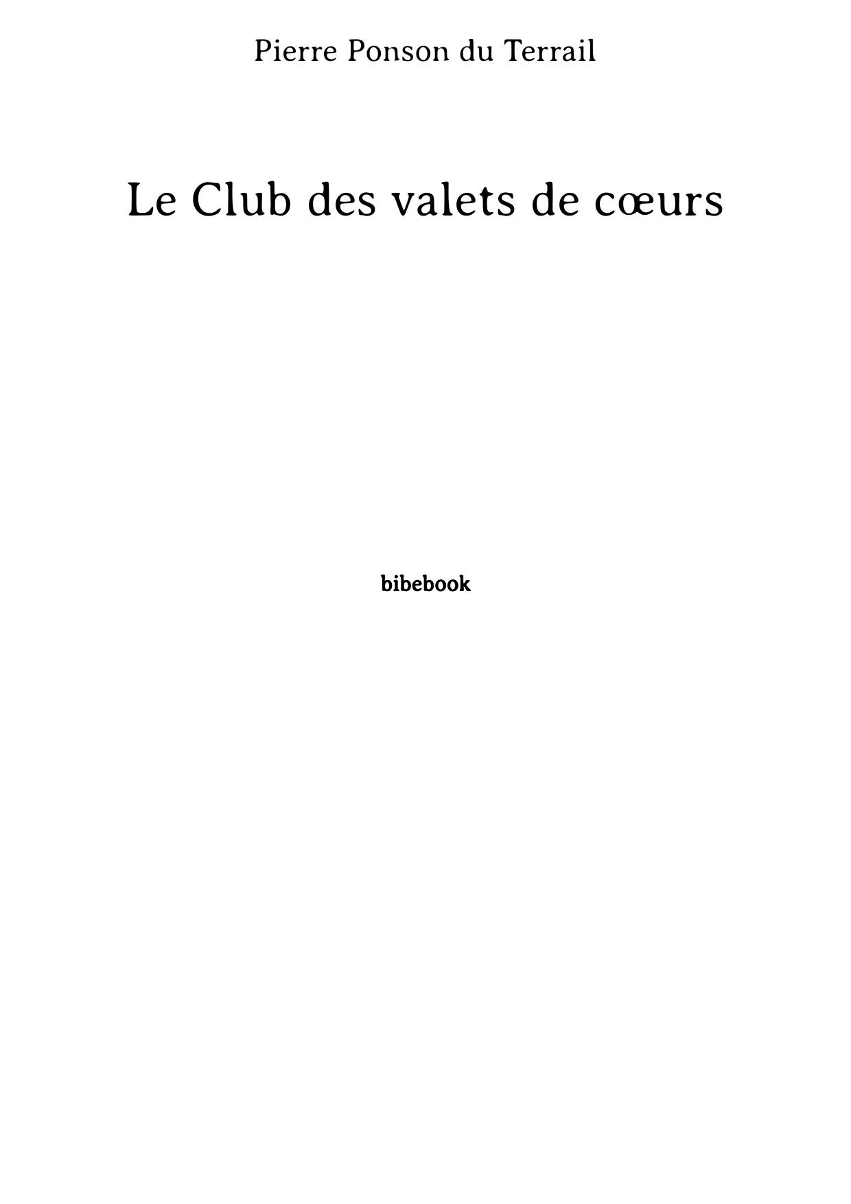 Le Club des valets de cœurs