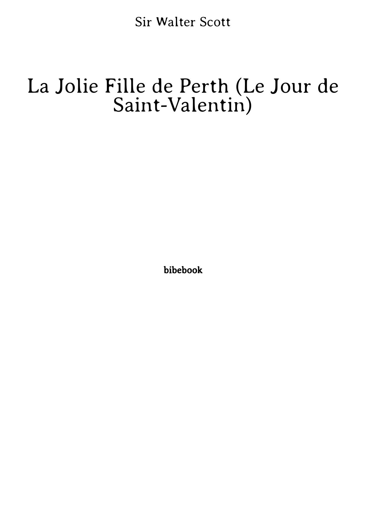 La Jolie Fille de Perth (Le Jour de Saint-Valentin)