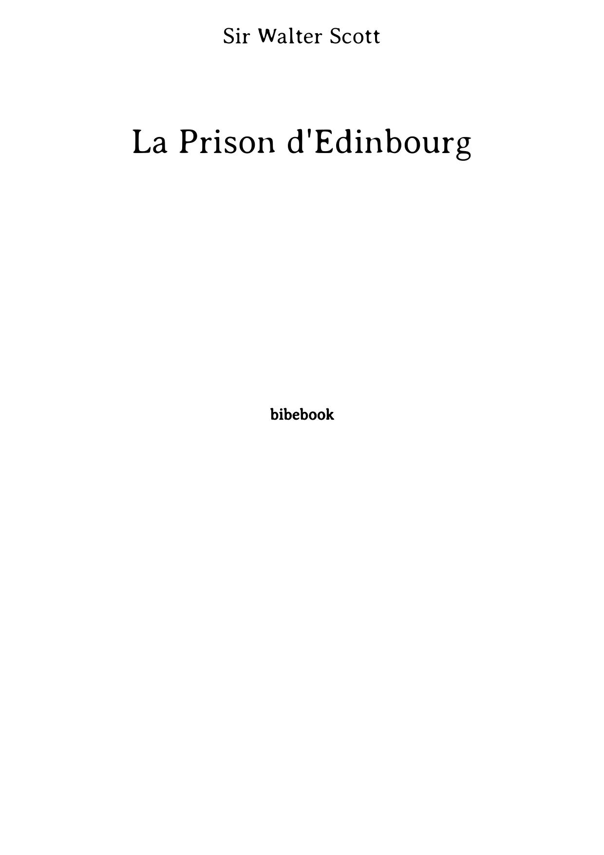 La Prison d'Édinbourg