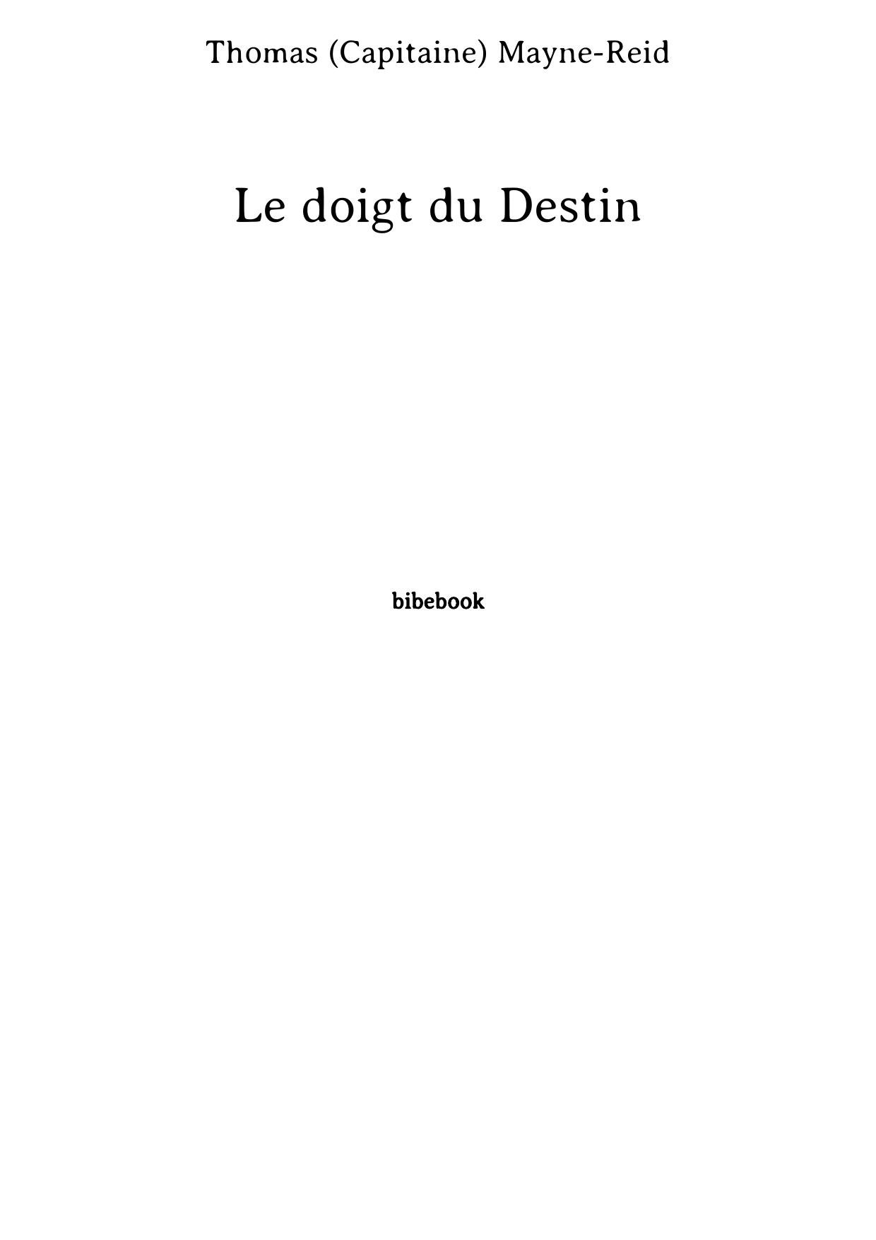 Le doigt du Destin