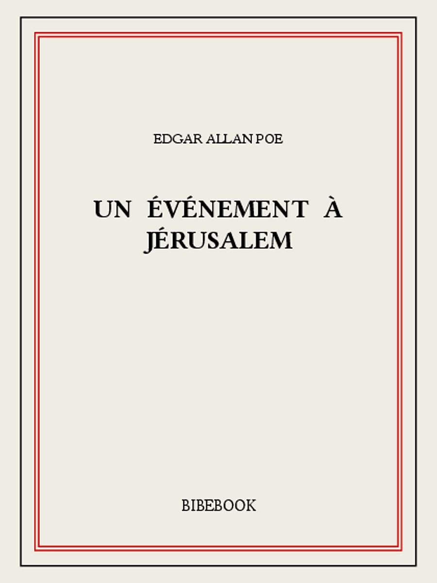 Un événement à Jérusalem