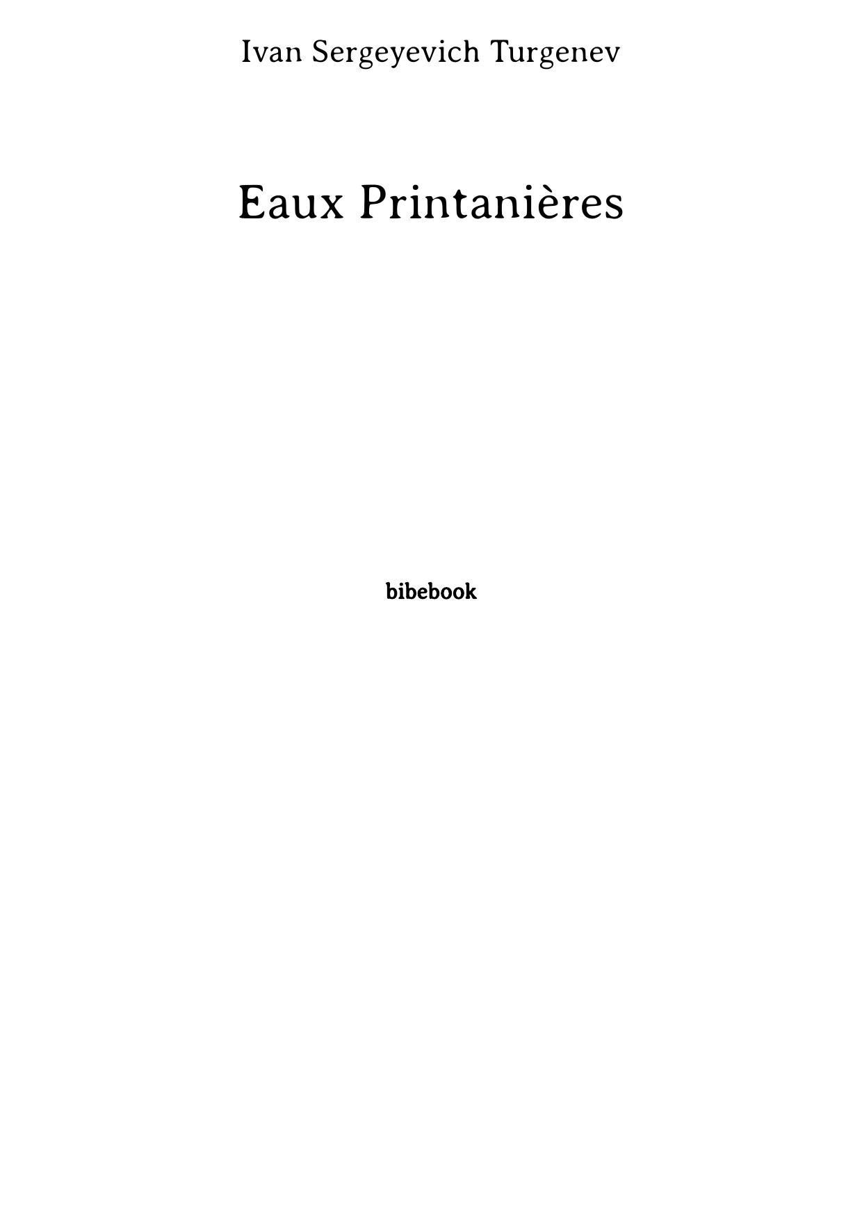 Eaux Printanières