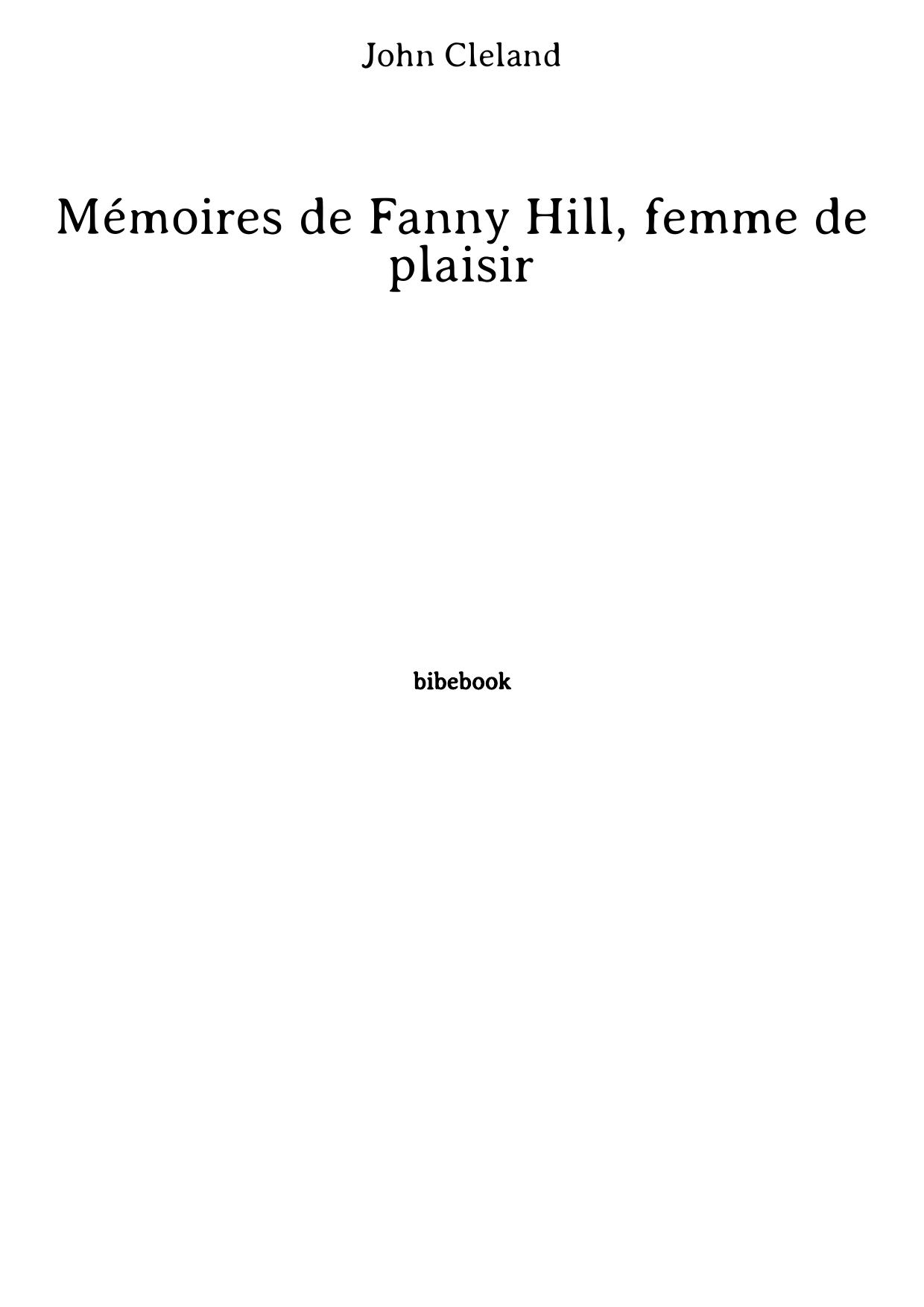 Mémoires de Fanny Hill, femme de plaisir