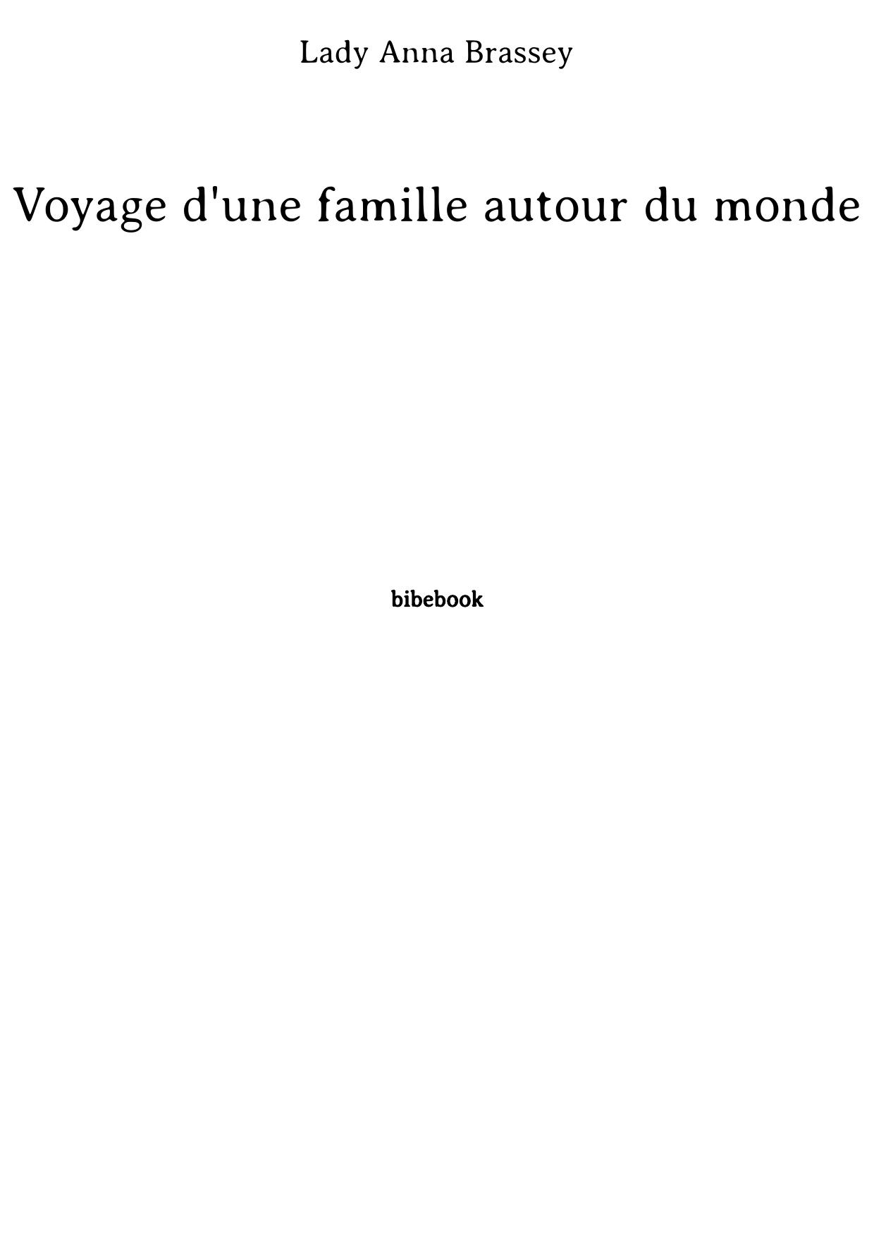 Voyage d'une famille autour du monde