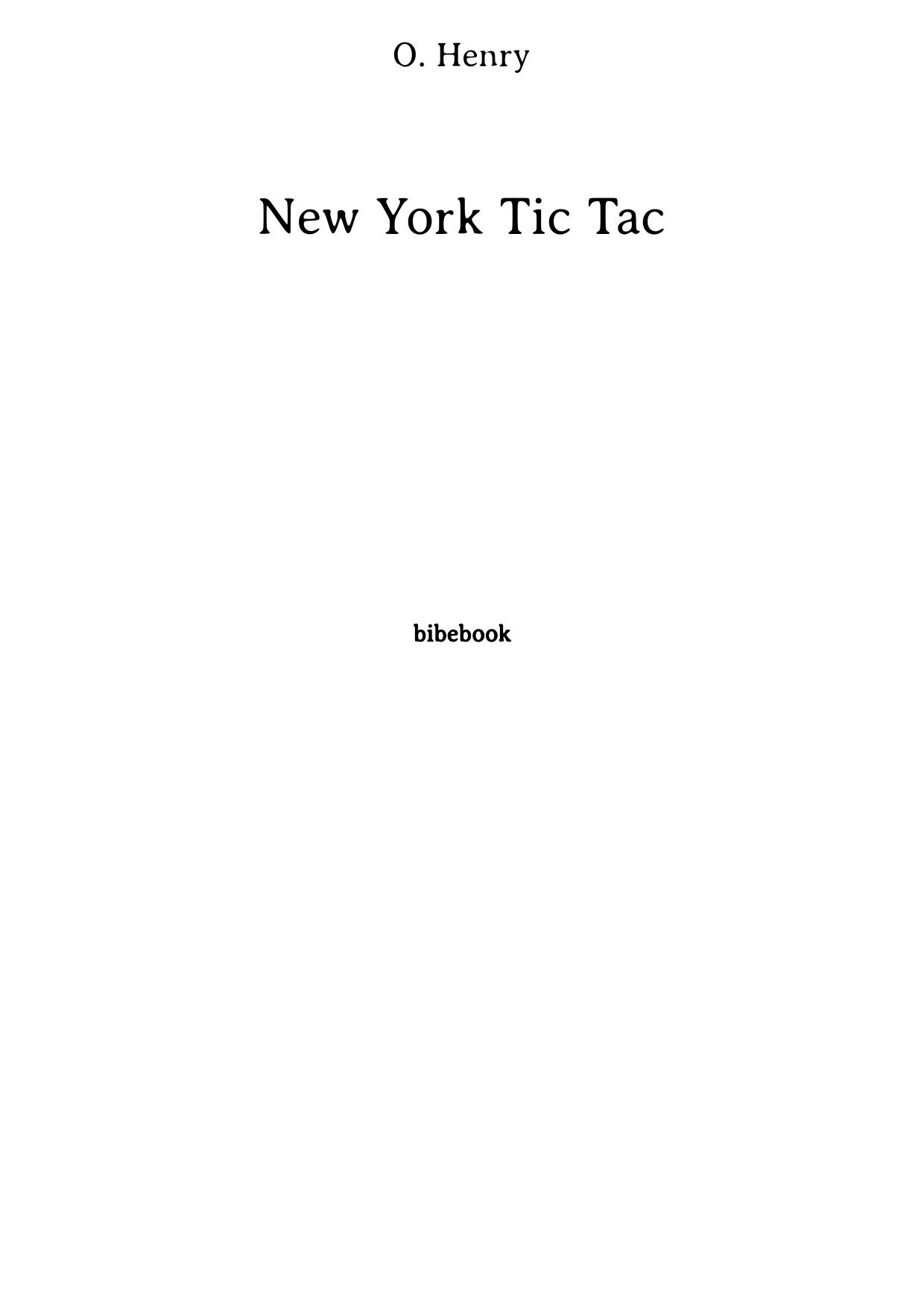 New York Tic Tac