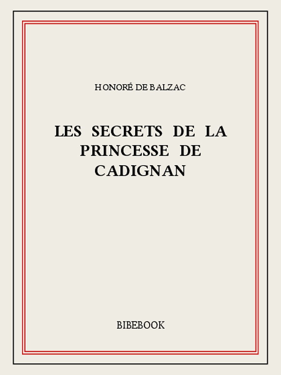 Les secrets de la princesse de Cadignan