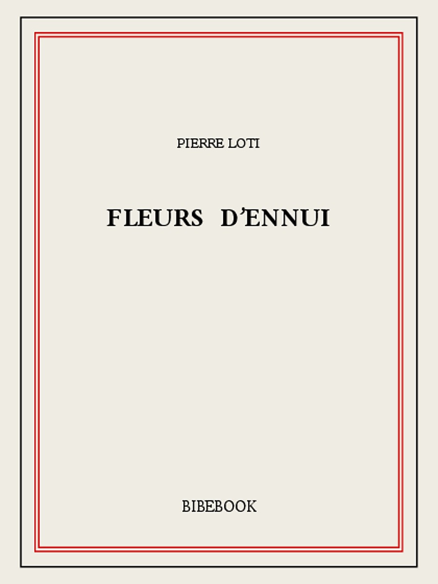 Fleurs d’ennui