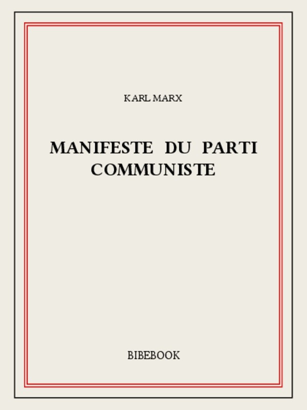 Manifeste du Parti Communiste