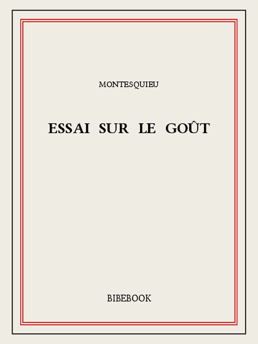 Essai sur le goût