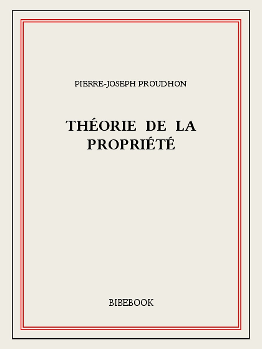 Théorie de la propriété