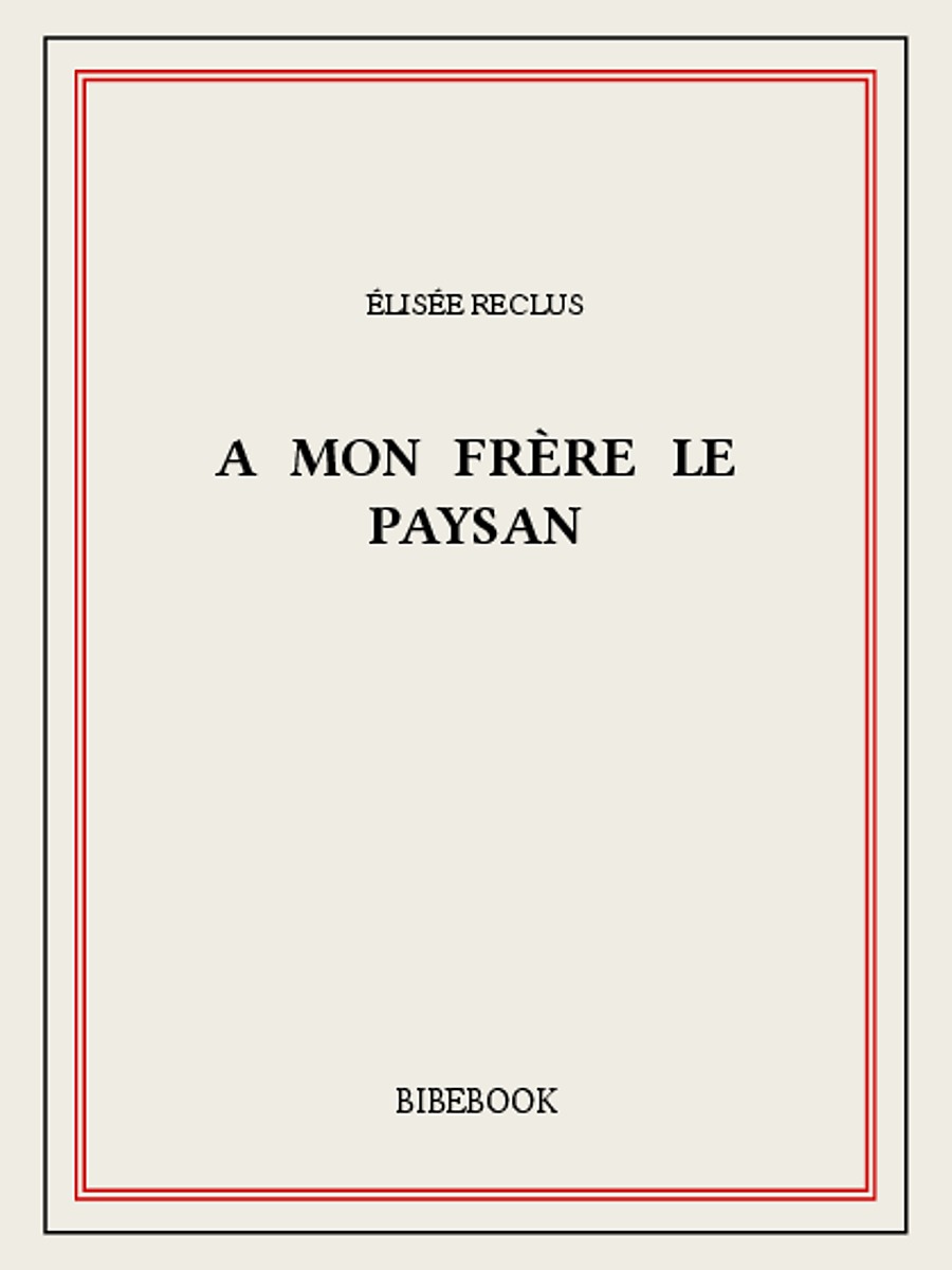 A mon Frère le paysan