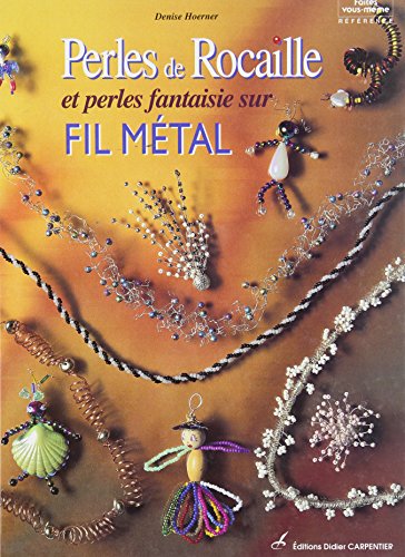 Perles de rocaille sur fil métal