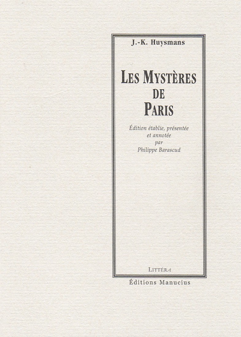 Les mystères de Paris