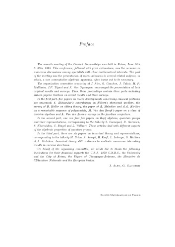 Algèbre non commutative, groupes quantiques et invariants