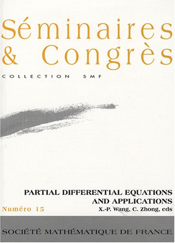 Partial Differential Equations and Applications