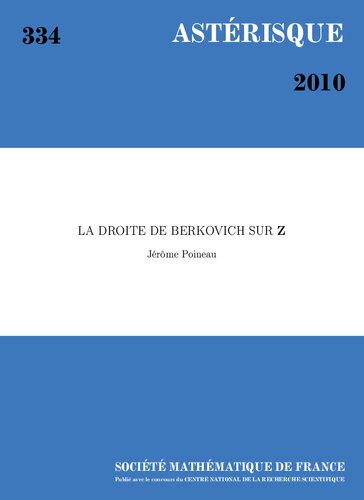 Ladroite de Berkovich sur Z