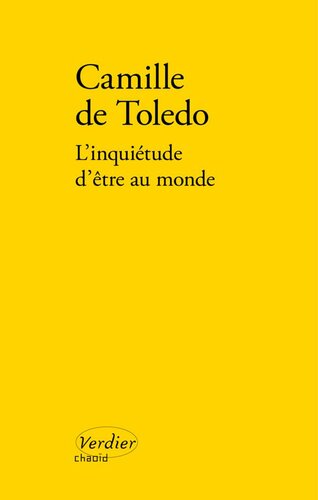 L'inquiétude d'être au monde