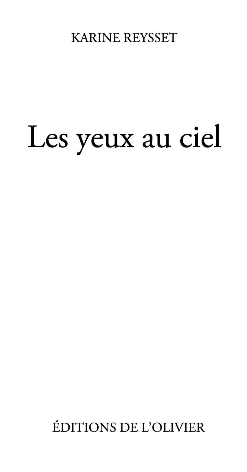 Les Yeux au ciel