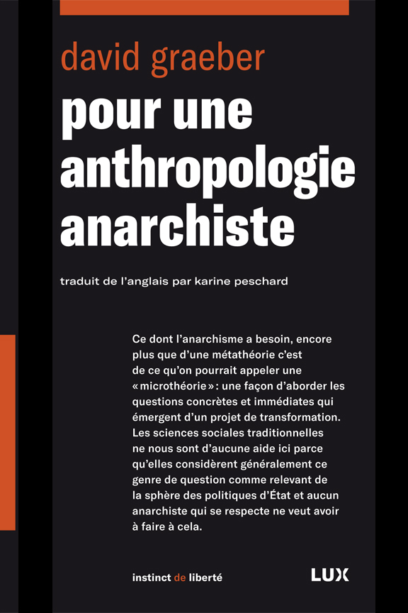 Pour une anthropologie anarchiste